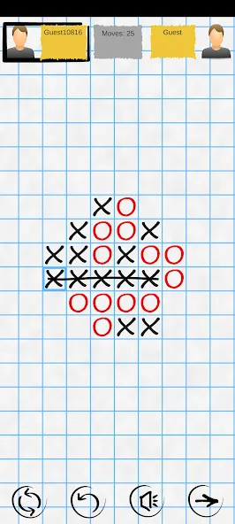 Tic Tac Toe Online: Mega XO [МОД Бесконечные монеты] APK Android Screenshot 1