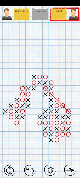 Tic Tac Toe Online: Mega XO [МОД Бесконечные монеты] APK Android Screenshot 2