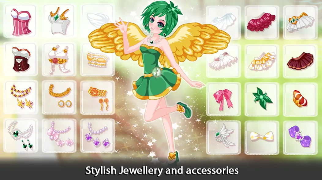 Dress Up Angel Anime Girl Game [МОД Все открыто] APK Android Screenshot 3