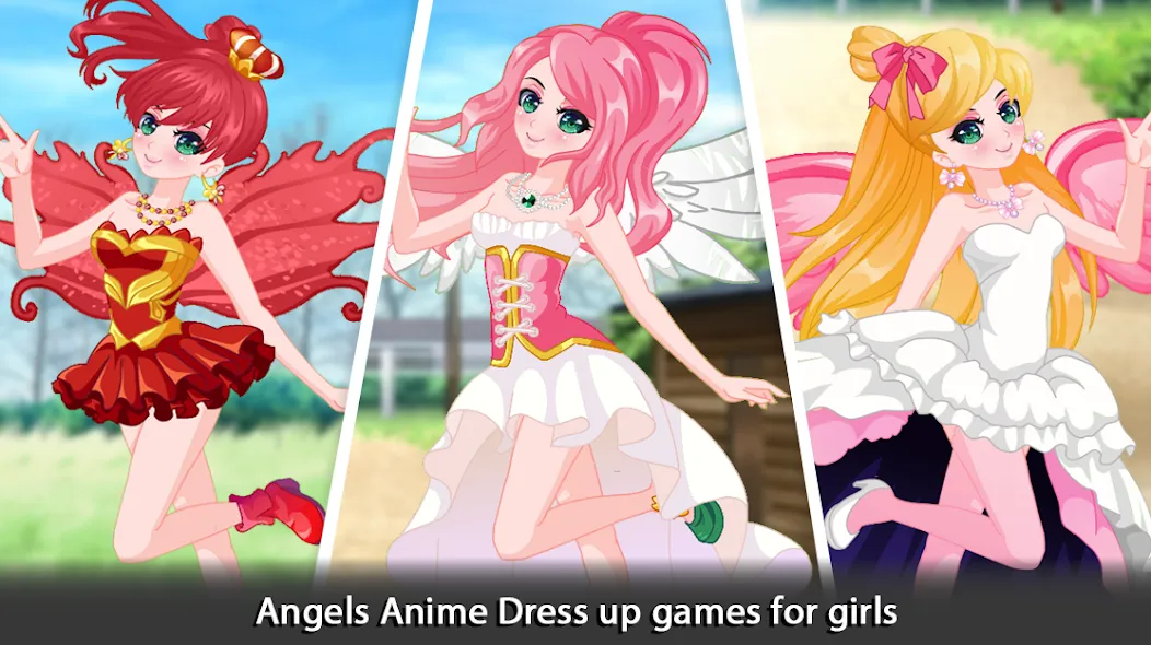 Dress Up Angel Anime Girl Game [МОД Все открыто] APK Android Screenshot 5