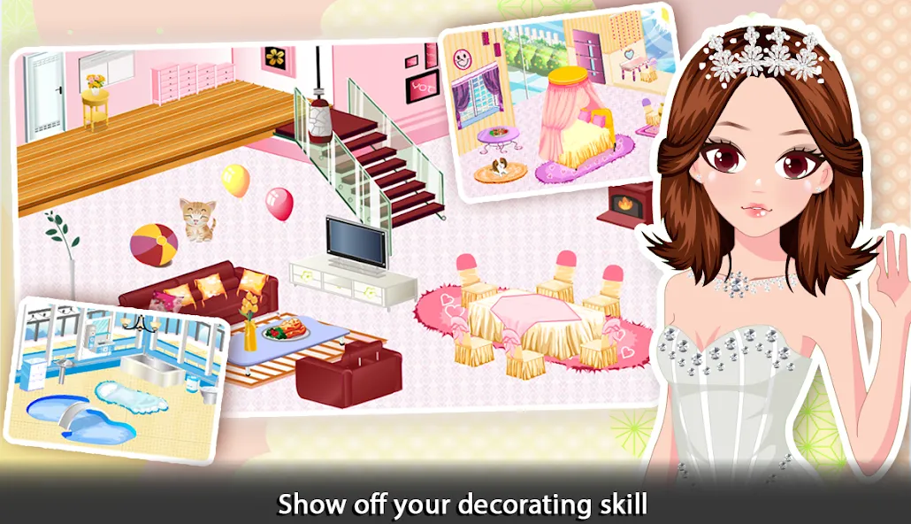 Girl Doll House - Room Design [МОД Premium] APK Android Screenshot 2