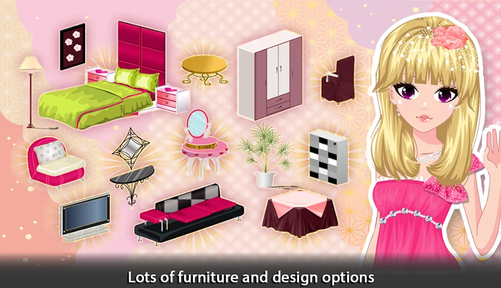 Girl Doll House - Room Design [МОД Premium] APK Android Screenshot 3