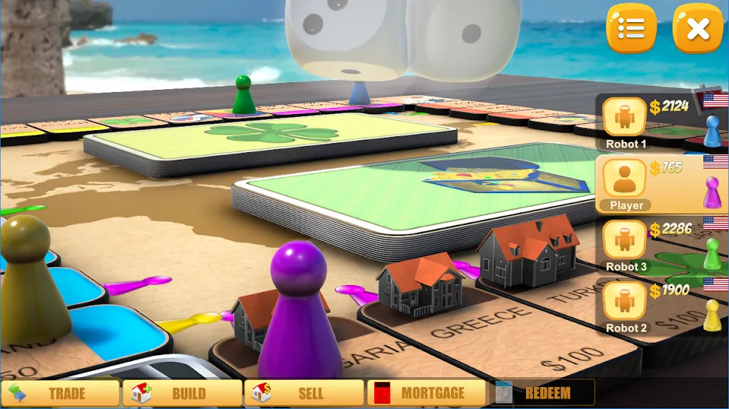 Rento - Dice Board Game Online [МОД Бесконечные монеты] APK Android Screenshot 2