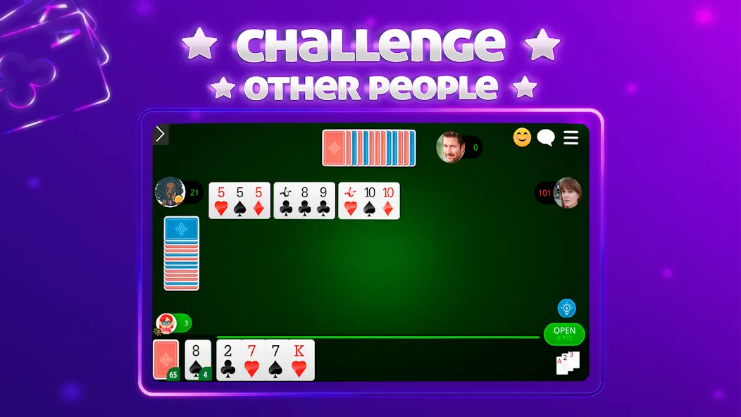 Scala 40 Online - Card Game (Скала 40 Онлайн) [МОД Все открыто] APK Android Screenshot 2