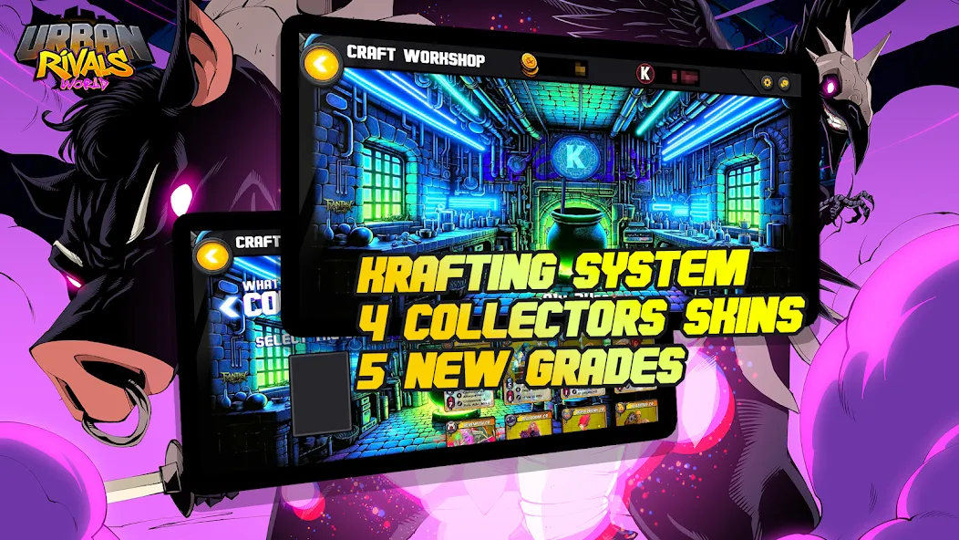 Urban Rivals (Урбан Ривалс ВОРЛД) [МОД Все открыто] APK Android Screenshot 2