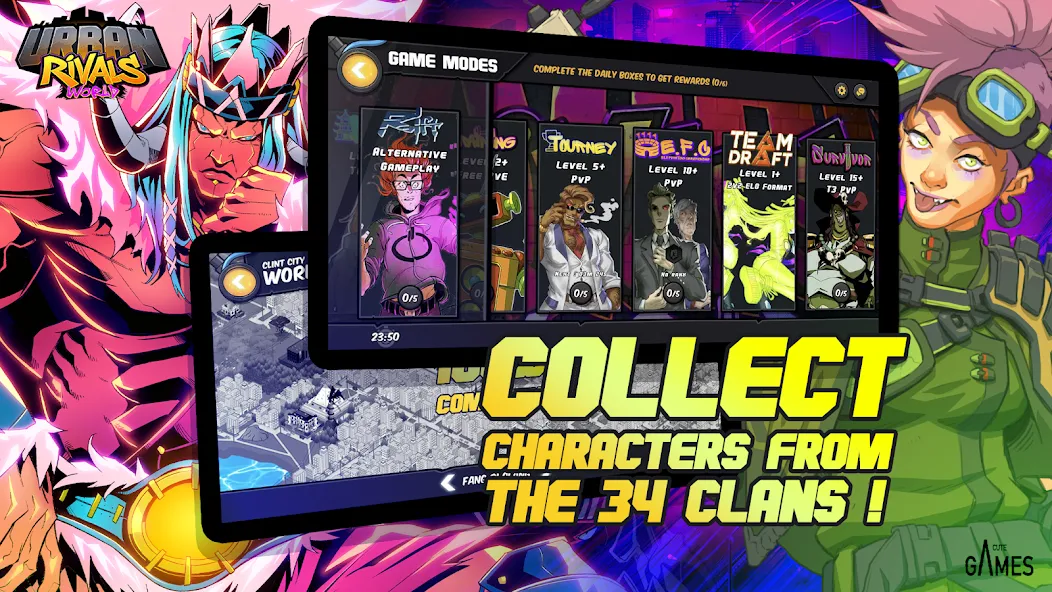 Urban Rivals (Урбан Ривалс ВОРЛД) [МОД Все открыто] APK Android Screenshot 3