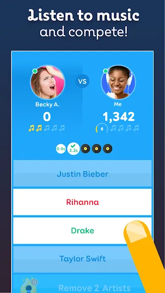 SongPop Classic: Music Trivia (СонгПоп Классик) [МОД Бесконечные монеты] APK Android Screenshot 3