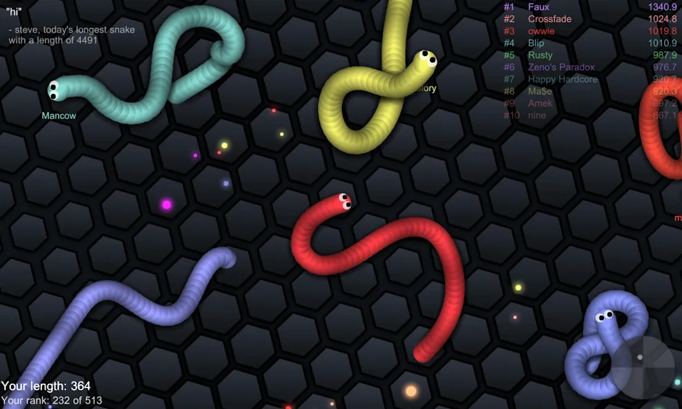 slither.io [МОД Premium] APK Android Screenshot 3