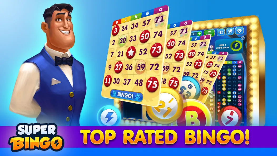 Super Bingo HD - Bingo Games (упер Бинго ) [МОД Много денег] APK Android Screenshot 1