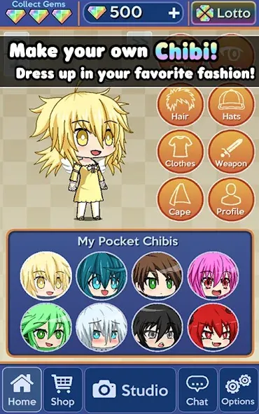 Pocket Chibi - Anime Dress Up (Покет Чиби) [МОД Premium] APK Android Screenshot 2