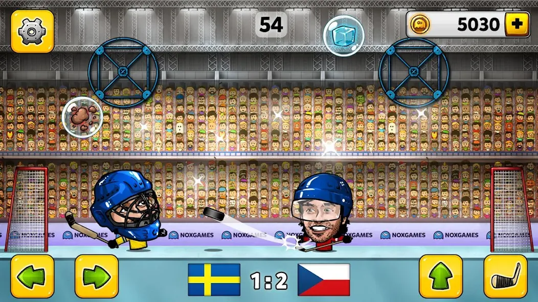 Puppet Hockey: Pond Head [МОД Mega Pack] APK Android Screenshot 1
