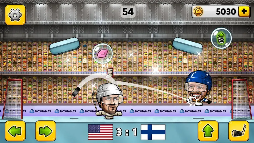 Puppet Hockey: Pond Head [МОД Mega Pack] APK Android Screenshot 2