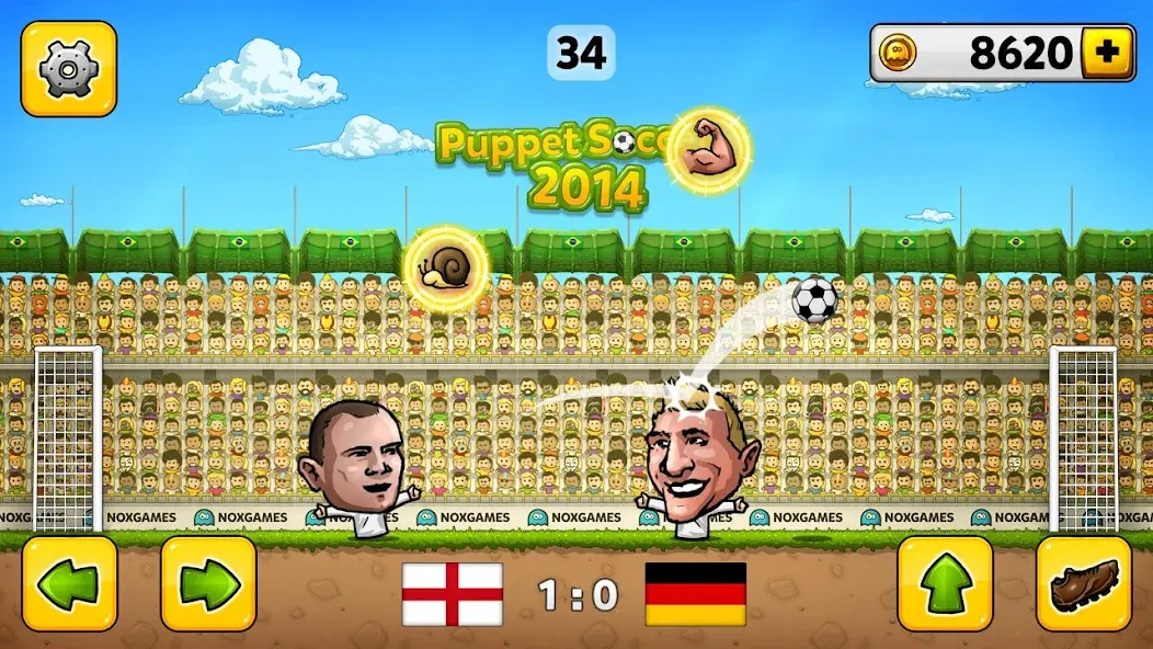 Puppet Soccer - Football [МОД Меню] APK Android Screenshot 2