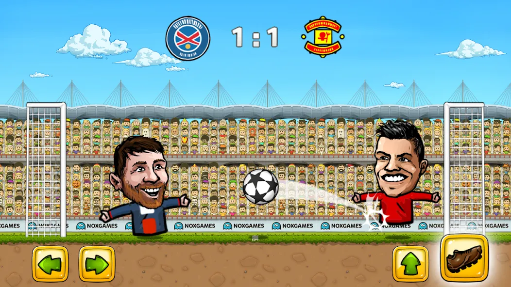 Puppet Soccer: Champs League (Паппет Соккер) [МОД Бесконечные монеты] APK Android Screenshot 2