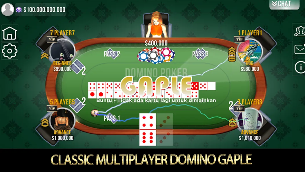 Domino Poker QiuQiu Gaple (Домино Покер ЧиЧи Гапле) [МОД Много денег] APK Android Screenshot 1