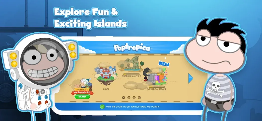 Poptropica: Fun Kids Adventure (Поптропика) [МОД Бесконечные монеты] APK Android Screenshot 1