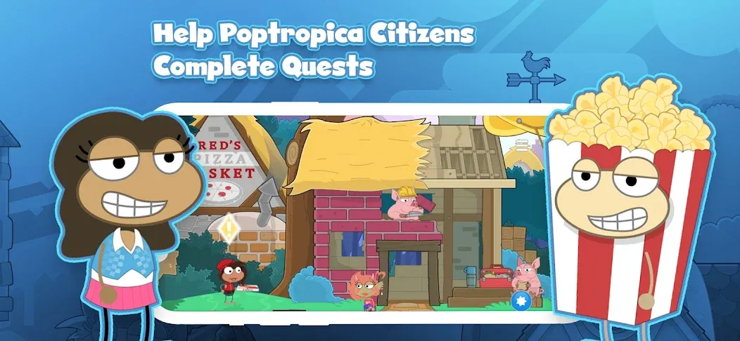 Poptropica: Fun Kids Adventure (Поптропика) [МОД Бесконечные монеты] APK Android Screenshot 3