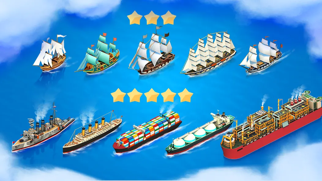 Sea Port: Cargo Boat Tycoon (Си Порт) [МОД Много денег] APK Android Screenshot 4