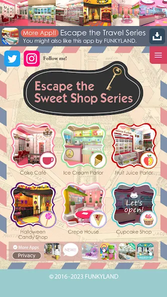 Escape the Sweet Shop Series (Эксперименты в кондитерской серии) [МОД Premium] APK Android Screenshot 1