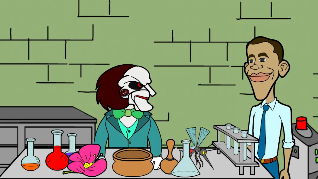 Obama Pigsaw: Alien Invasion (Обама Джигтрап) [МОД Unlocked] APK Android Screenshot 1