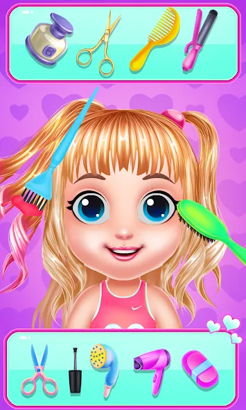 Baby Girl Caring Pinky Style (Беби Грл Керинг Пинки Стайл) [МОД Premium] APK Android Screenshot 3