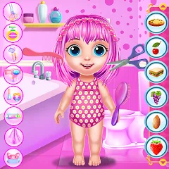 Baby Girl Caring Pinky Style (Беби Грл Керинг Пинки Стайл) [МОД Premium] APK Android