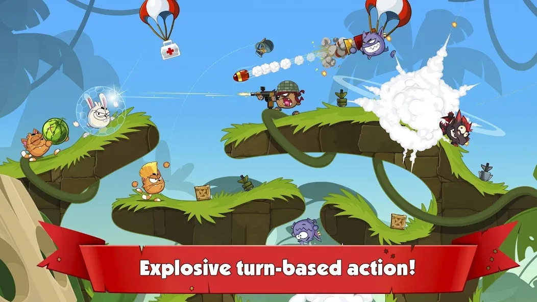 Wormix: PvP Tactical Shooter (Вормикс) [МОД Все открыто] APK Android Screenshot 1