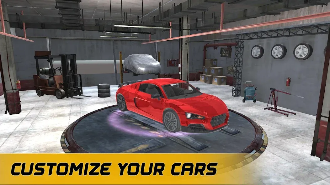 American Muscle Car Racing (Американская гоночная машина   ) [МОД Все открыто] APK Android Screenshot 2
