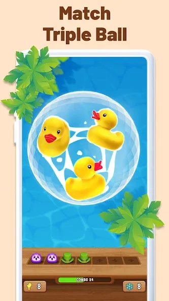 Match Triple Ball (Соответствие Тройной мяч) [МОД Много денег] APK Android Screenshot 1