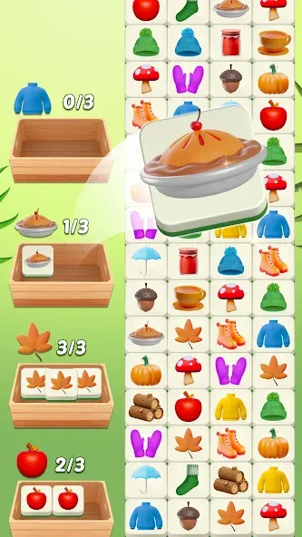 Tile Triple 3D (Тайл Трипл 3Д) [МОД Mega Pack] APK Android Screenshot 3