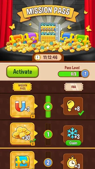 Tile Triple 3D (Тайл Трипл 3Д) [МОД Mega Pack] APK Android Screenshot 5