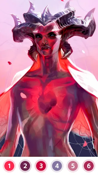 Angel & Devil Paint by Number [МОД Unlocked] APK Android Screenshot 3
