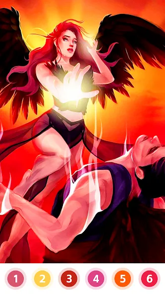 Angel & Devil Paint by Number [МОД Unlocked] APK Android Screenshot 4