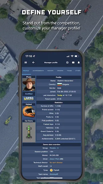 GPRO - Classic racing manager (ГПРО) [МОД Меню] APK Android Screenshot 2