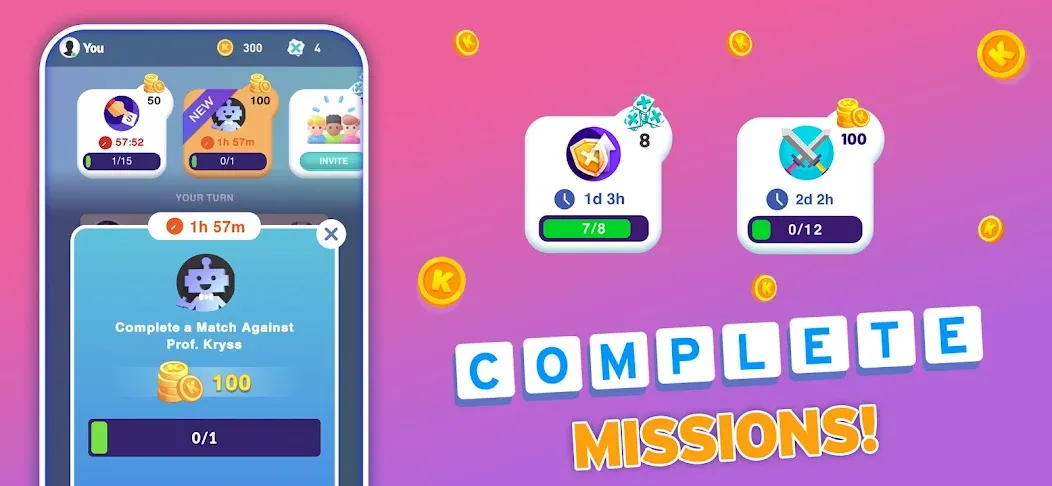 Kryss - The Battle of Words [МОД Меню] APK Android Screenshot 4