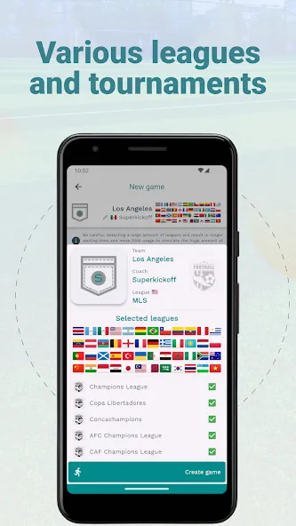 Superkickoff - Soccer manager (уперкикофф) [МОД Unlocked] APK Android Screenshot 2