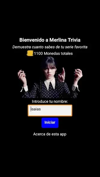 Merlina Trivia en Español [МОД Все открыто] APK Android Screenshot 1