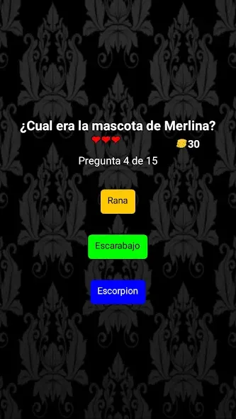 Merlina Trivia en Español [МОД Все открыто] APK Android Screenshot 2