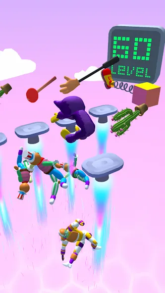 Push the Dummy: Ragdoll Fall (Пуш зе Дамми) [МОД Бесконечные монеты] APK Android Screenshot 3