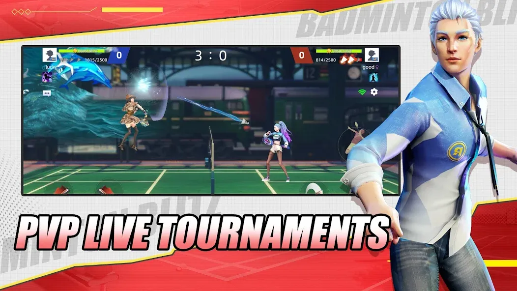 Badminton Blitz - PVP online (Бэдминтон Блиц) [МОД Premium] APK Android Screenshot 4
