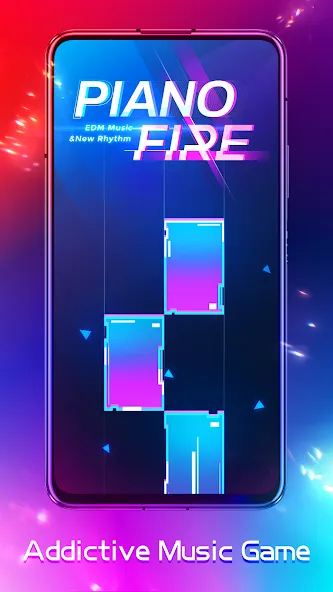 Piano Fire: Edm Music & Piano (Пиано Файр) [МОД Premium] APK Android Screenshot 1