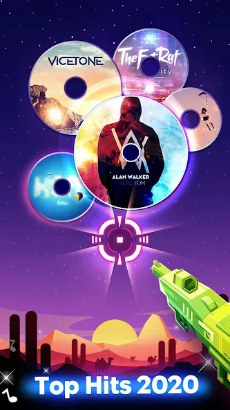 Beat Fire - Edm Gun Music Game [МОД Бесконечные монеты] APK Android Screenshot 4