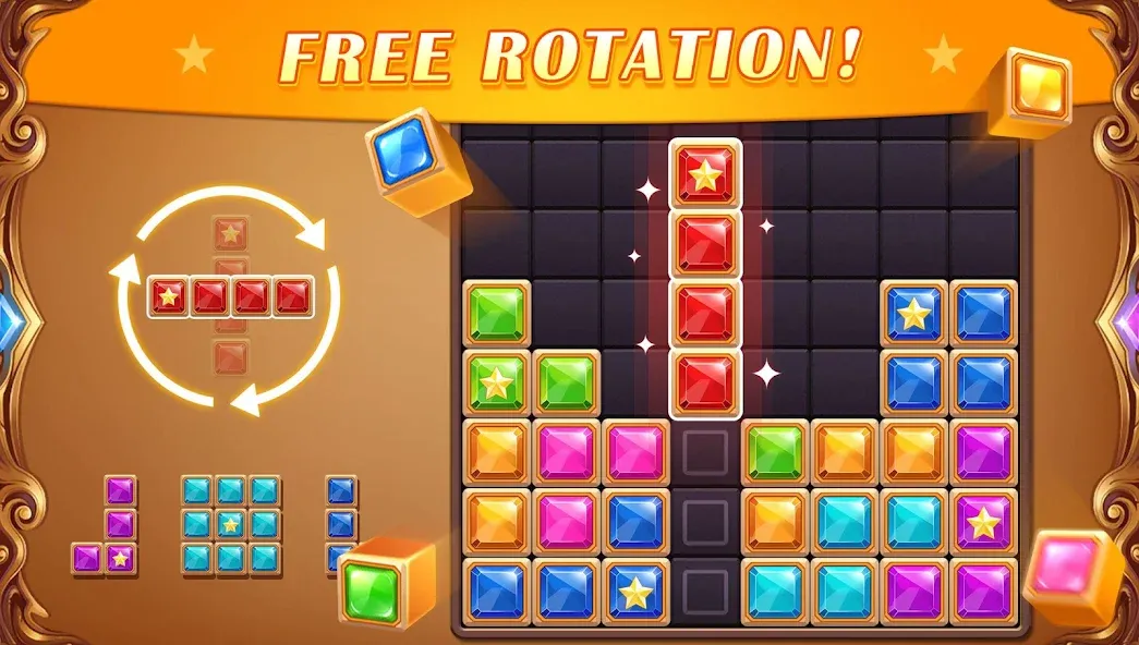 Block Puzzle: Diamond Star [МОД Все открыто] APK Android Screenshot 2