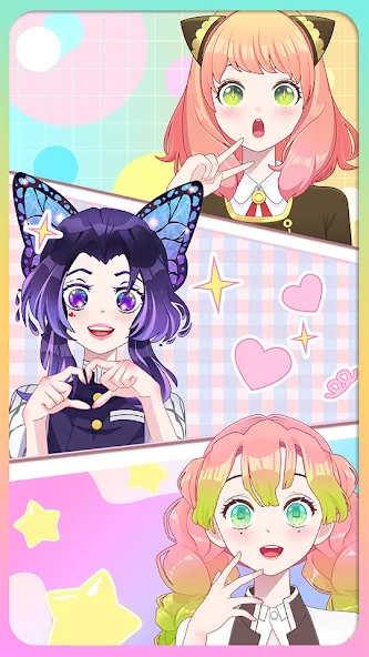 Anime Avatar Maker ASMR (Аниме Аватар Мейкер АСМР) [МОД Mega Pack] APK Android Screenshot 1