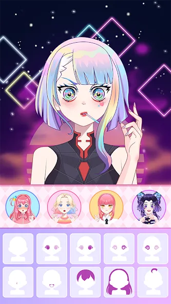 Anime Avatar Maker ASMR (Аниме Аватар Мейкер АСМР) [МОД Mega Pack] APK Android Screenshot 5