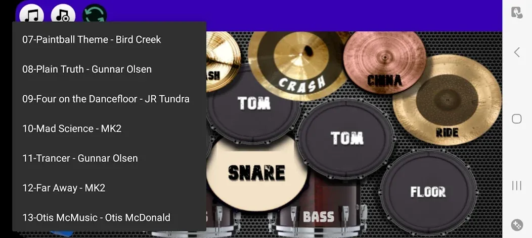 Drum Studio: Bateria Virtual (Драм студио) [МОД Меню] APK Android Screenshot 2