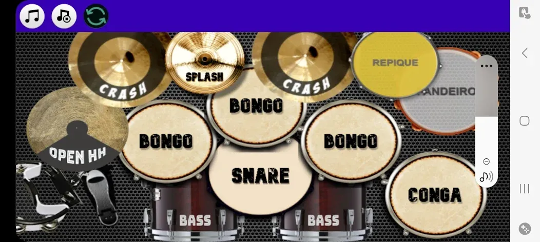 Drum Studio: Bateria Virtual (Драм студио) [МОД Меню] APK Android Screenshot 3