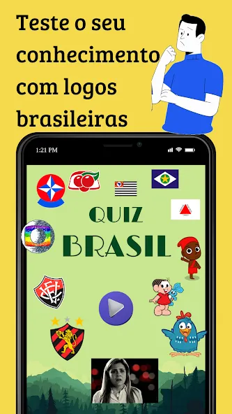 Quiz Brasil (Квиз Бразилия) [МОД Много денег] APK Android Screenshot 1