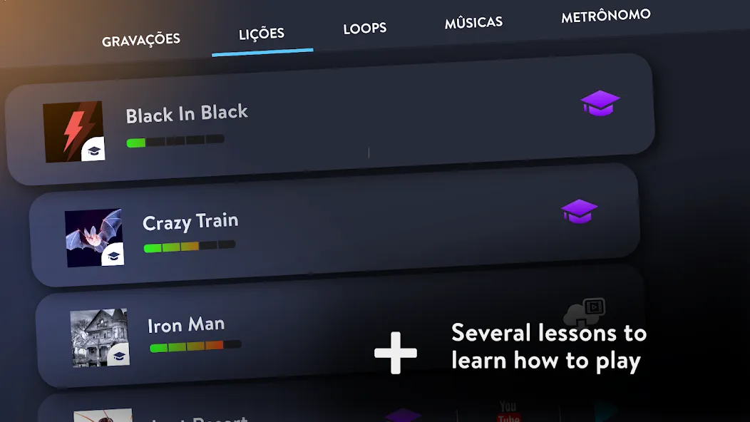 Real Bass: bass guitar (Риал Басс) [МОД Premium] APK Android Screenshot 2