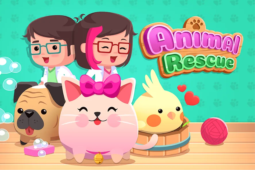 Animal Rescue: Pet Shop Story (Анимал Рескью) [МОД Premium] APK Android Screenshot 1